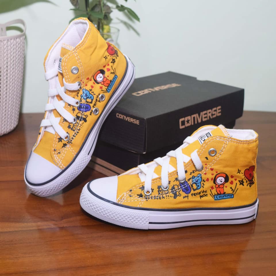 Supplier sepatu Boot Anak pempuan Motif Karakter BTS Gratis Kaos kaki