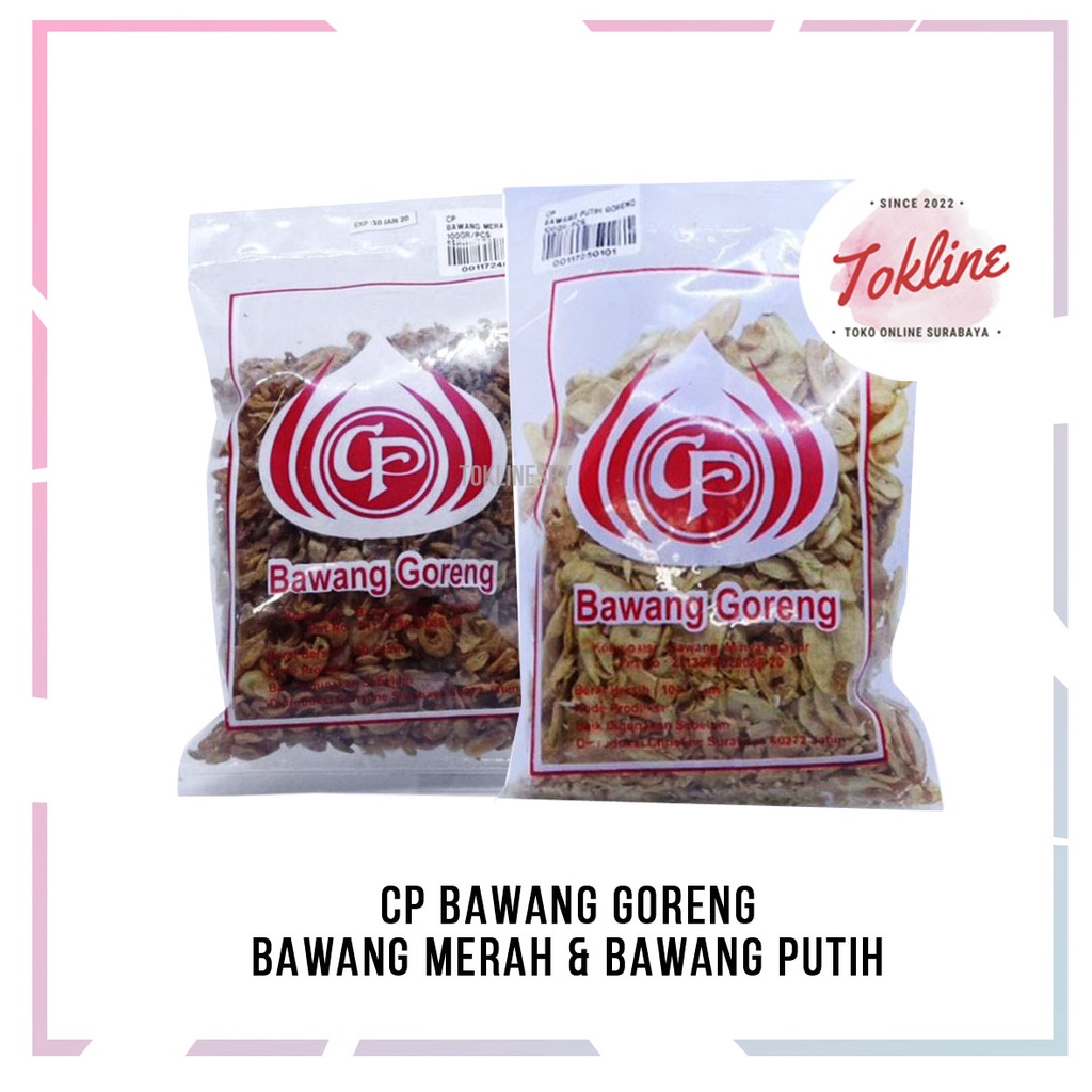 

CP BAWANG MERAH - BAWANG PUTIH GORENG 100 GR