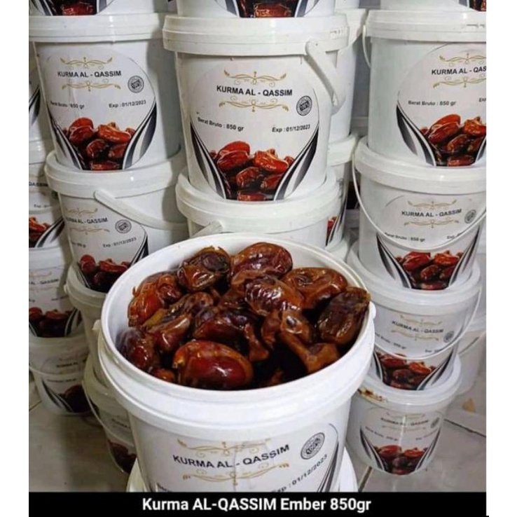 

KURMA AL-QASSIM BERAT 850G Kemasan Ember