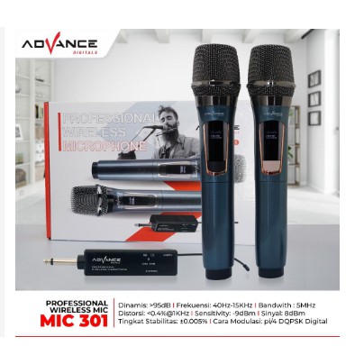 ADVANCE Professional Wireless Microphone MIC - 301