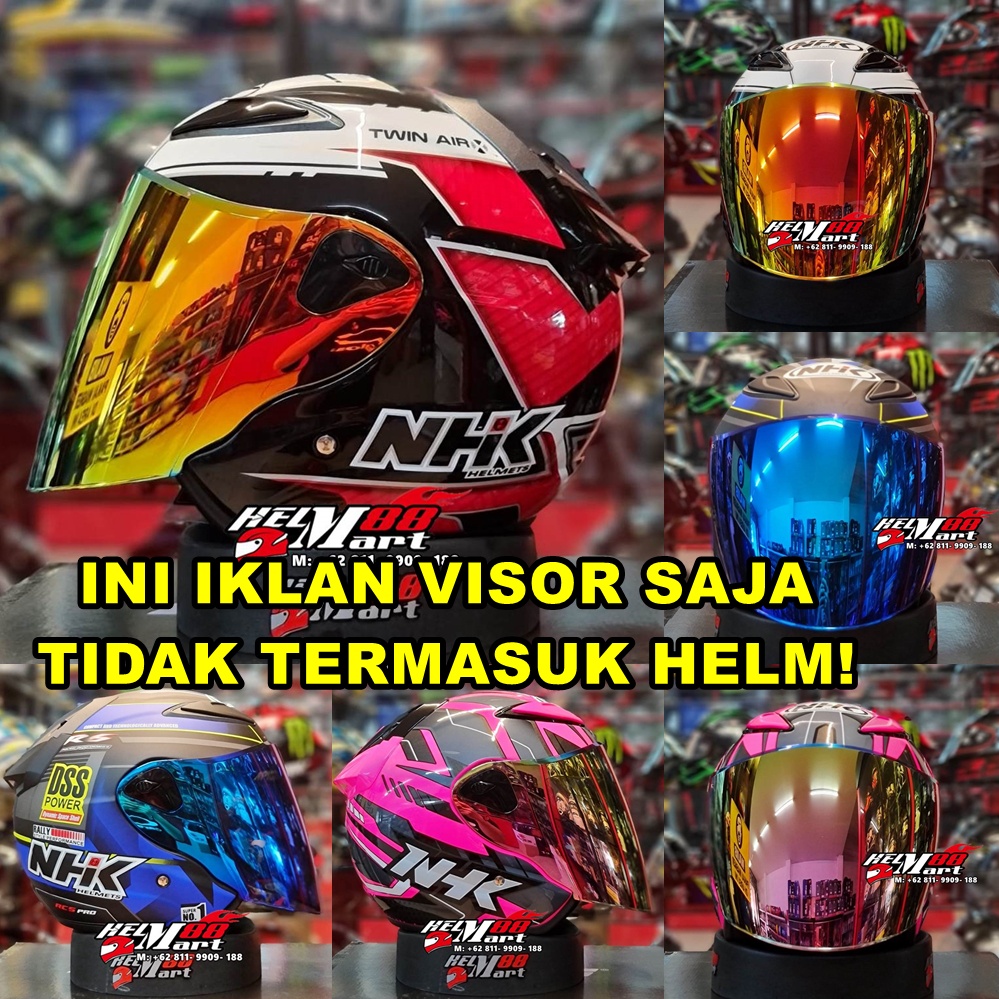 Jual Visor Nhk R Iridium Kaca Helm Nhk Kaca R Kaca Nhk Norisk Bonus Rachet Shopee Indonesia