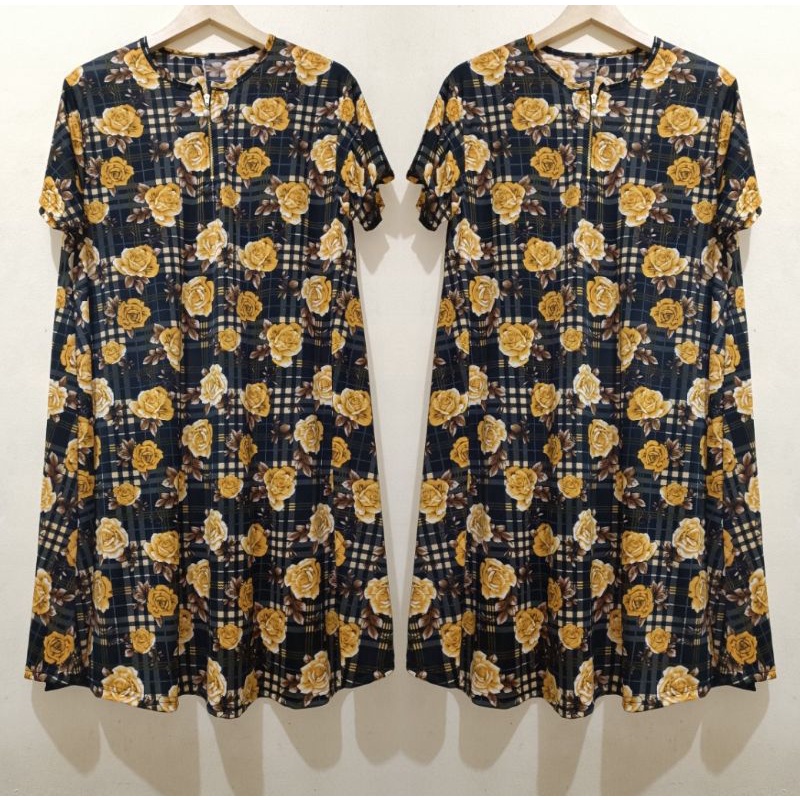 DRESS RANIA SUPER JUMBO DASTER MAT JERSEY KOREA