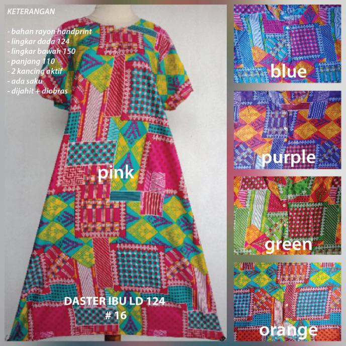 Hj91- Daster Jumbo Murah - Orange, Xl