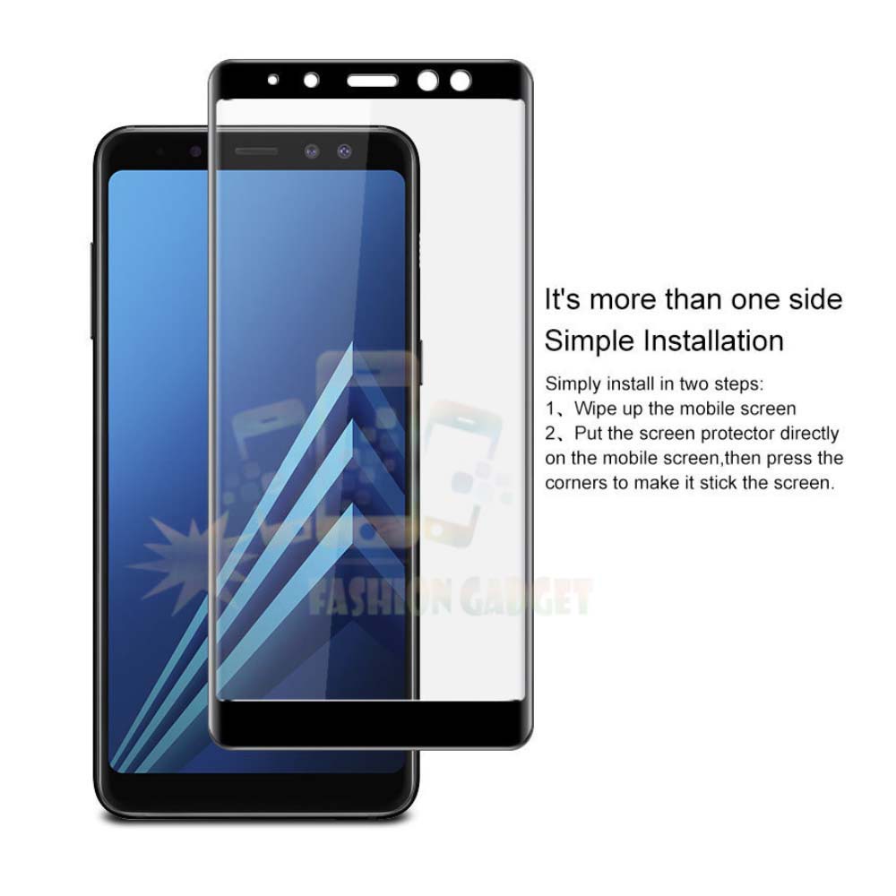 Tempered Glass Samsung Galaxy J6 2018 Full Colour Bagian Depan Anti Gores Kaca Screen Guard