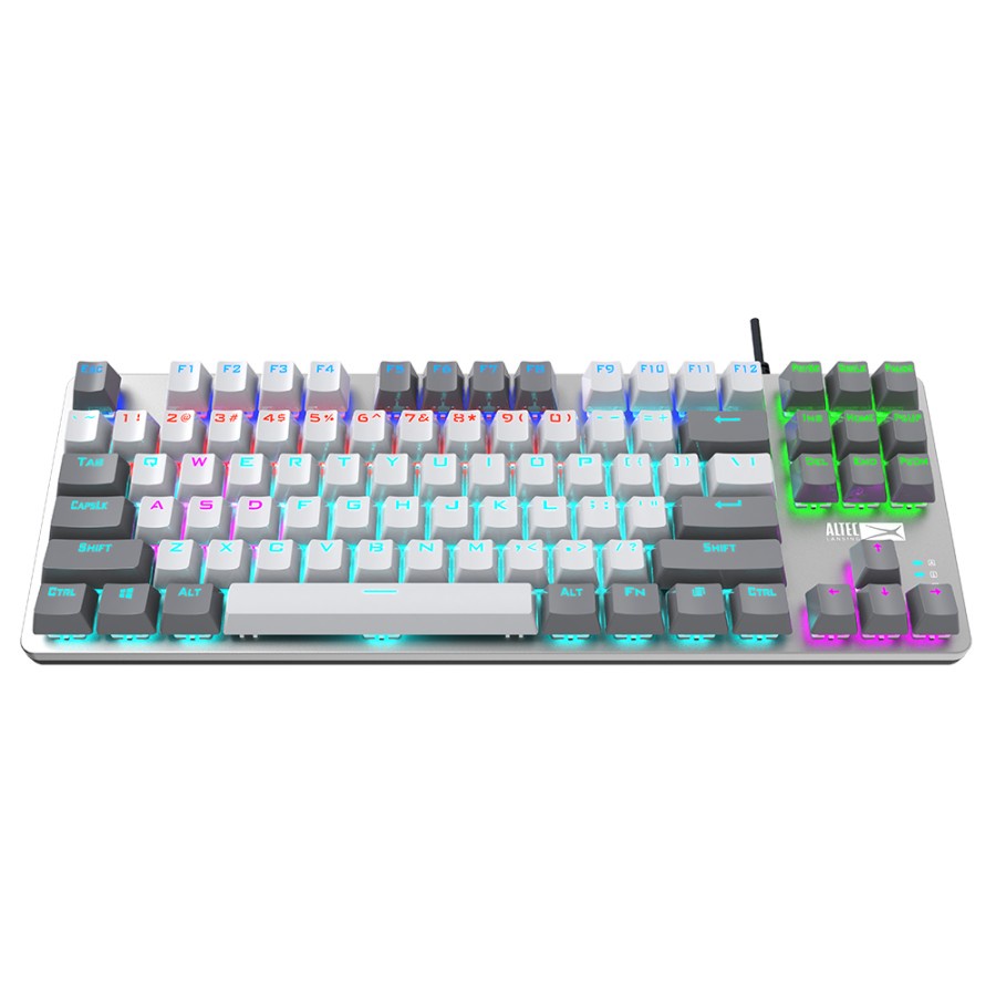 Keyboard Gaming Mechanical TKL Altec Lansing ALGK-8404 RGB White Grey