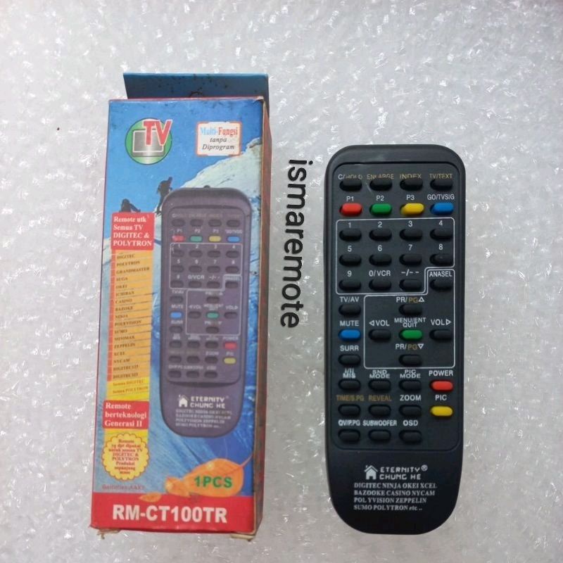 REMOTE REMOT TV UNIVERSAL KHUSUS TV POLYTRON DIGITEC MINIMEX