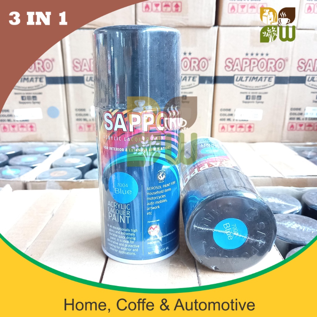 Sapporo Blue Fluorescent 7004 Cat Semprot Aerosol Biru Stabilo
