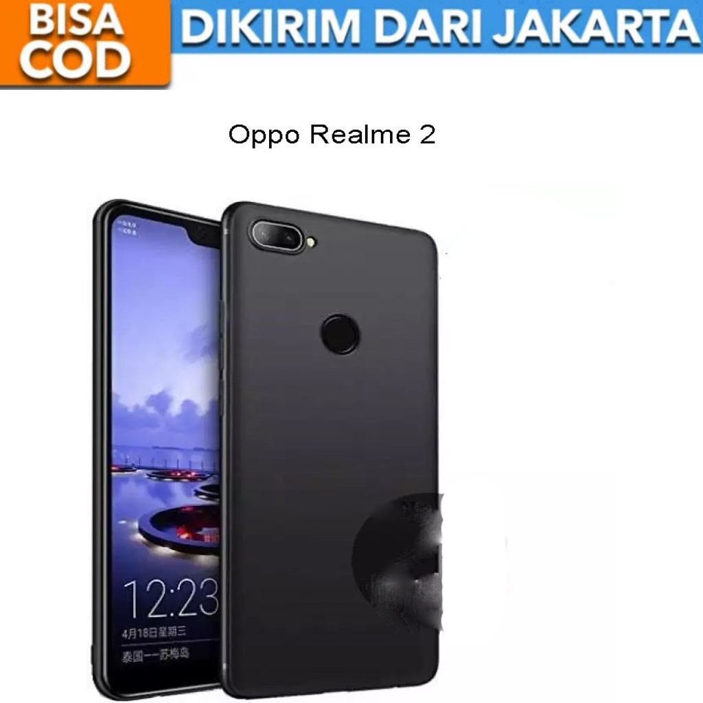 SoftCase Black Matte for Oppo Realme 2