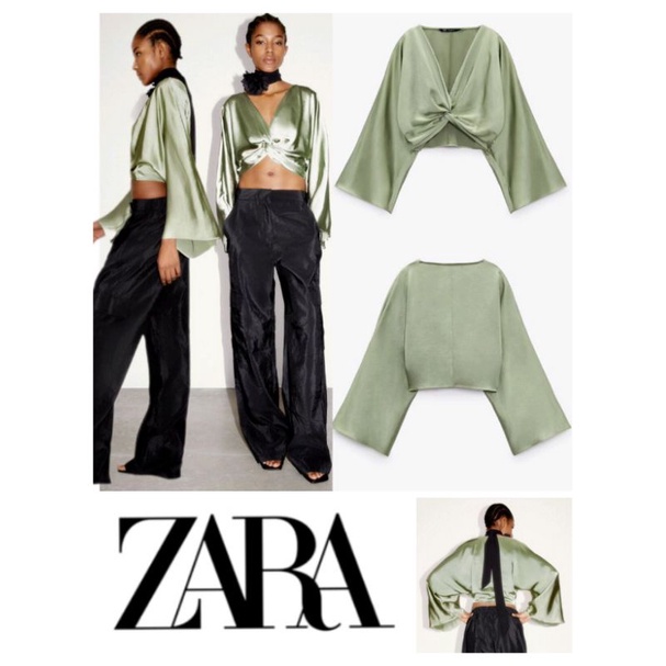 Blouse Knot Z*ARA Satin