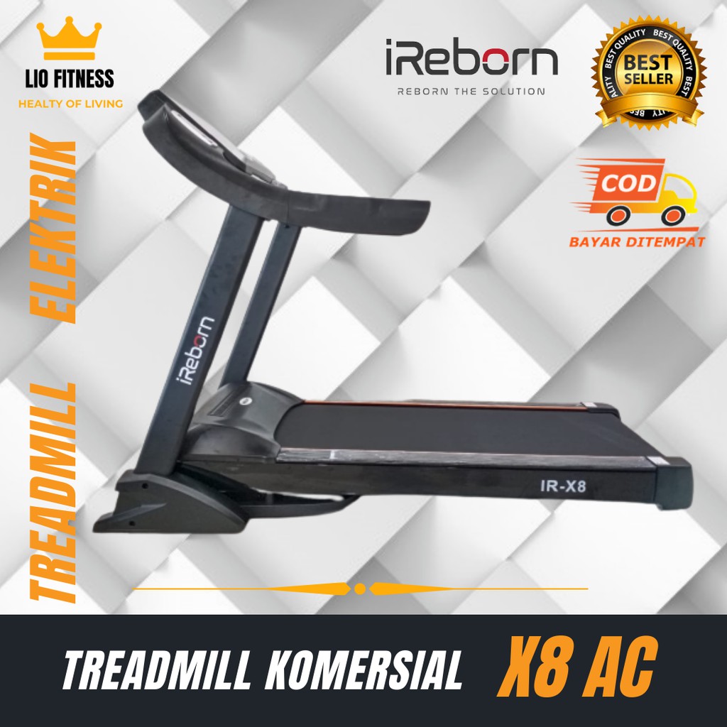 Alat fitness olahraga lari treadmill elektrik murah type X8 iReborn treadmill komersial I COD JOGJA