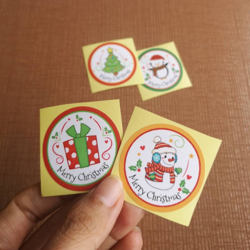 

Cutting Sticker Natal Christmas Bulat