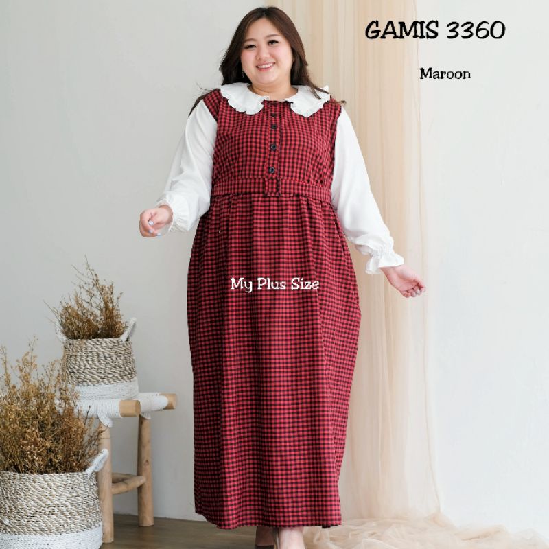 Gamis Kotak Super Jumbo 3360,Ld 132 cm &amp; 145 cm