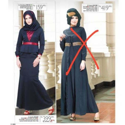 Gamis  widya savero  Navy