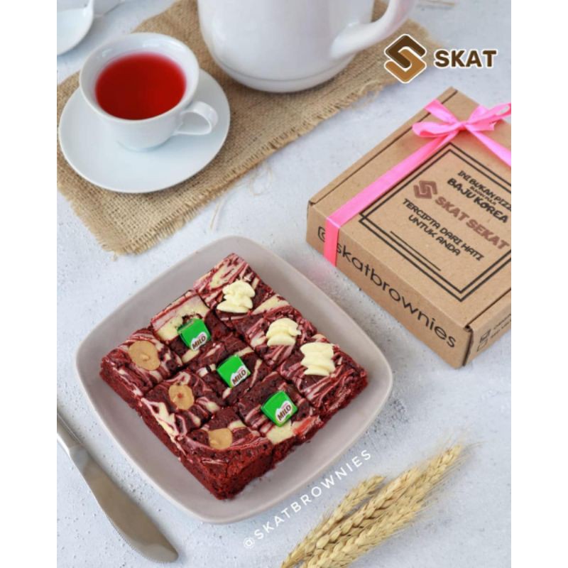 

Skat Brownies Bandung Sekat redvelvet original coffee (Pengiriman dari jakarta tangerang)