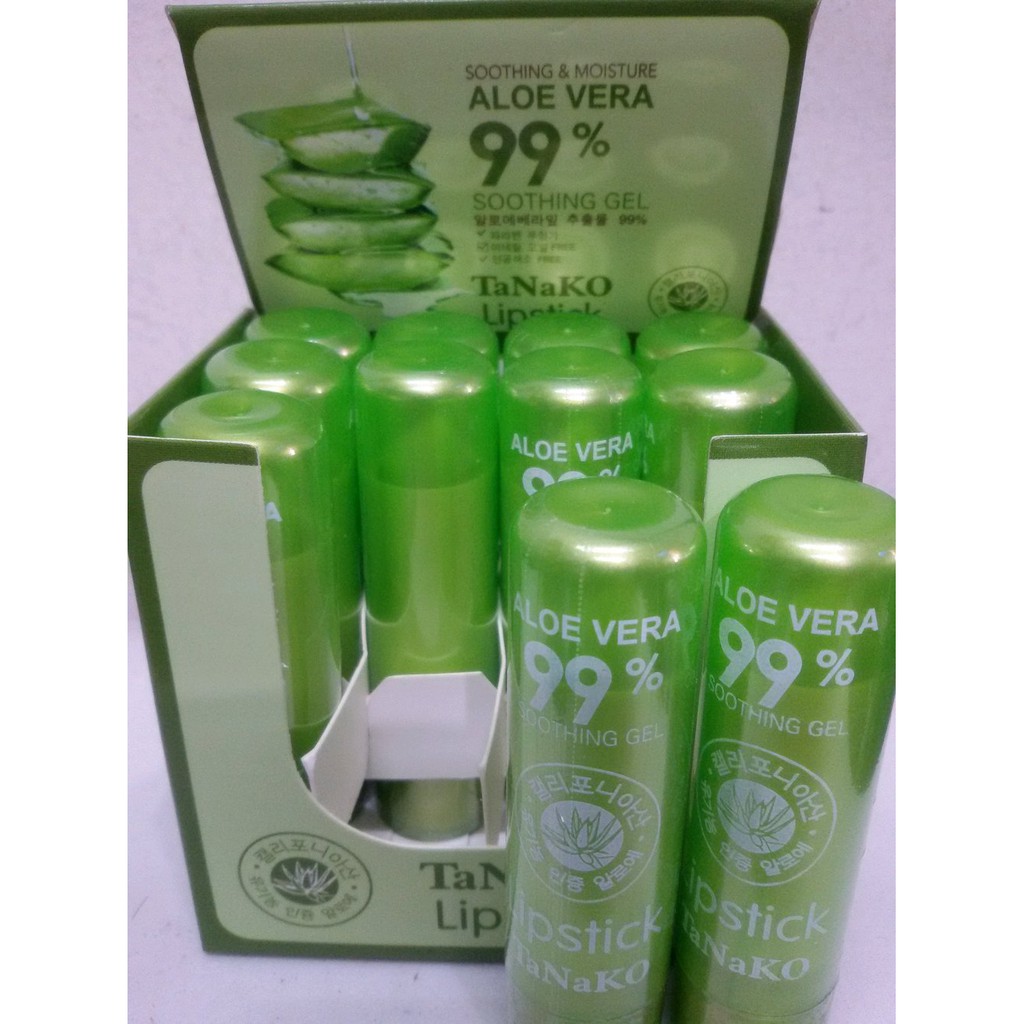 Tanako Lip Balm Aloe Vera 99% ( Bisa ECER atau GROSIR)