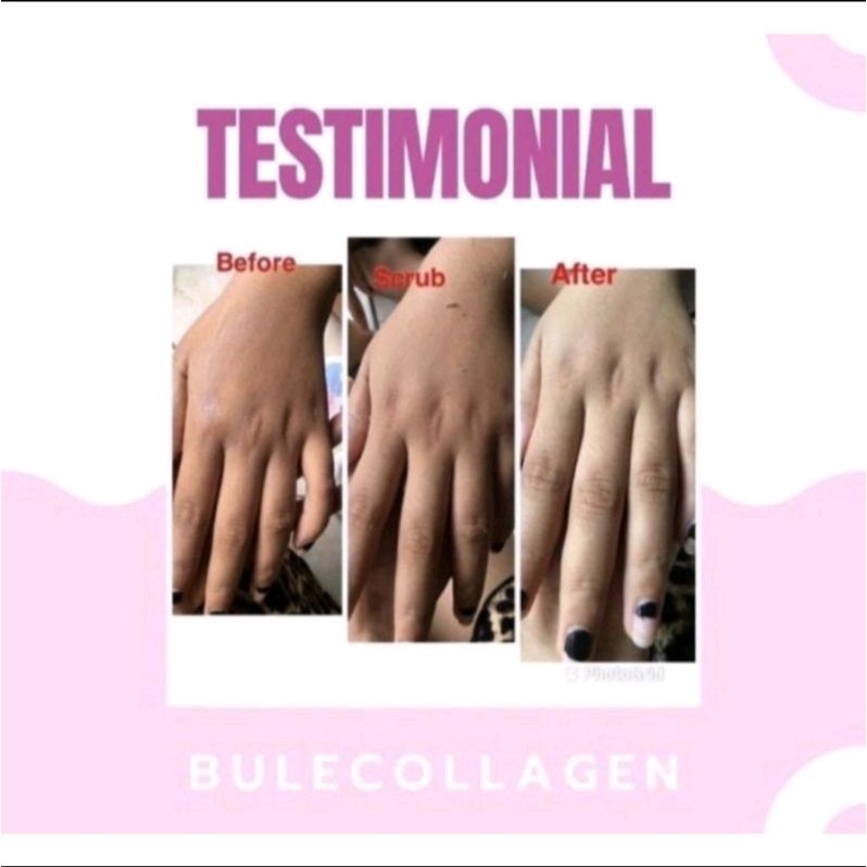 BULE COLLAGEN BRIGHTENING BODY SCRUB PENCERAH KULIT