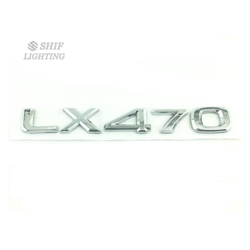 1pc Stiker Emblem Lx470 Lx570 Pengganti Bahan Abs Untuk Bagasi Belakang Mobil Lexus