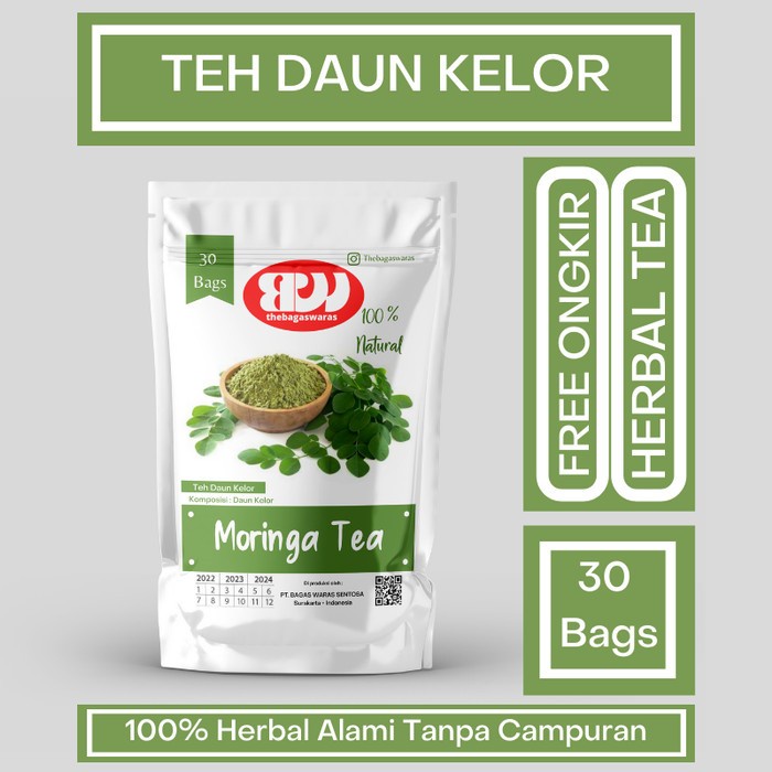 

Teh daun kelor premium moringa tea herbal isi 30 bags