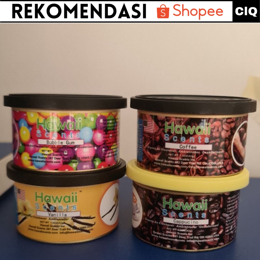 Pewangi Mobil Kopi Canned Hawaii Scents Coffee Golden State New Car Parfum Kopi - Parfum Mobil Wangi Tahan Lama Mewah / Parfum Mobil Aroma Kopi / Parfum Mobil Dashboard Unik / Parfum Mobil AC / Parfum Murah