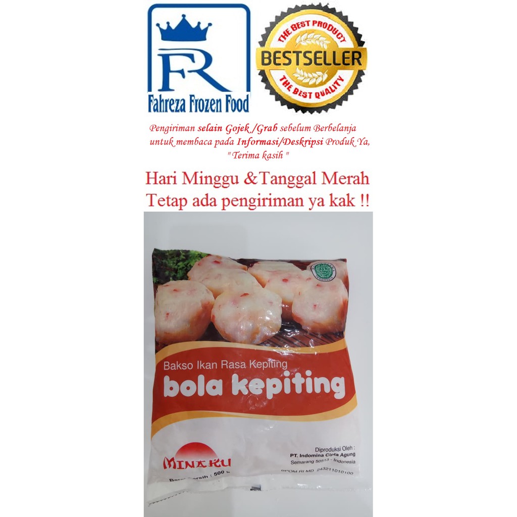 

Minaku Bola Kepiting 500 Gram Harga Reseller