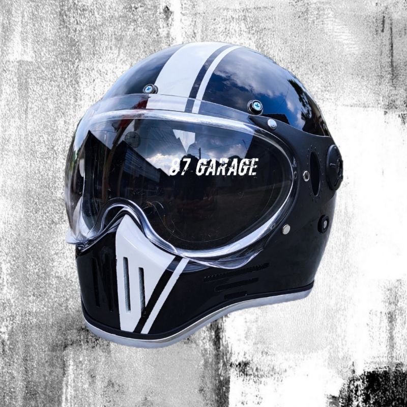 HELM CUSTOM SIMPSON M30 KLASIK RETRO