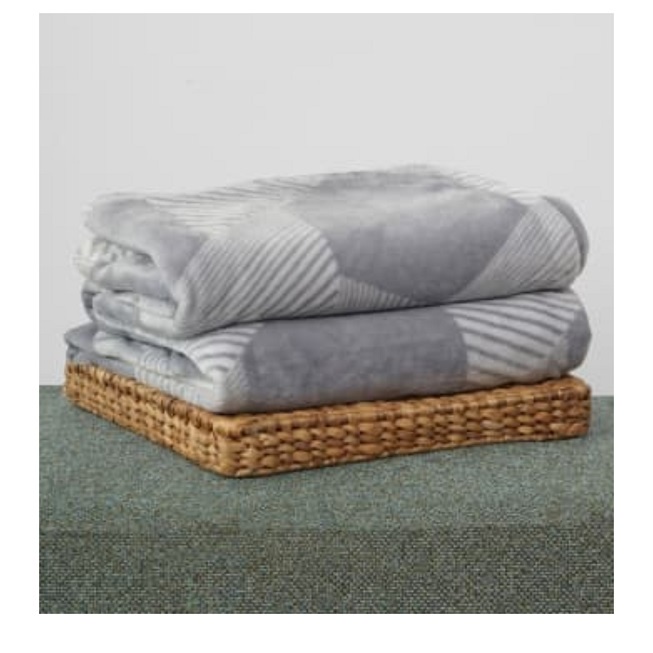 INFORMA Selimut Flanel/Selimut Hangat/Selimut Hotel/Selimut Lembut-ELLIO GREY
