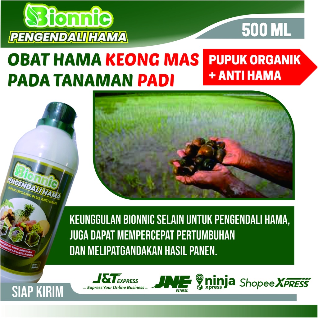 Obat Hama Keong MAS Sawah Terbaik - BIONNIC Obat Hama Keong Bentan - Obat Hama Keong Kecil - Obat Ha