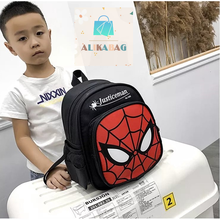 ALIKA BAG - Tas Ransel Anak Laki -Laki Karakter Super Hero Terbaru Kekinian Untuk TK/SD