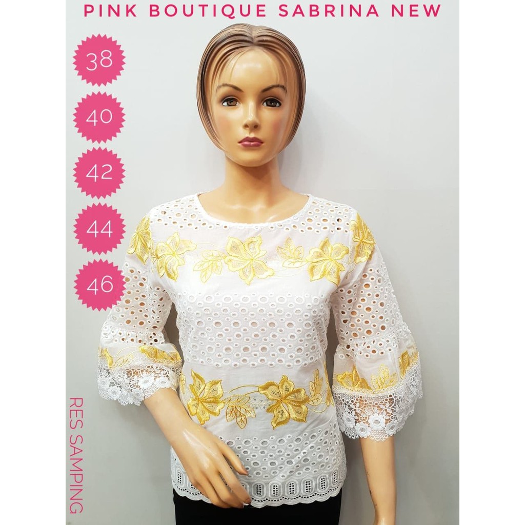 Brokat Bangkok Pink Boutique Casual Shopee Indonesia