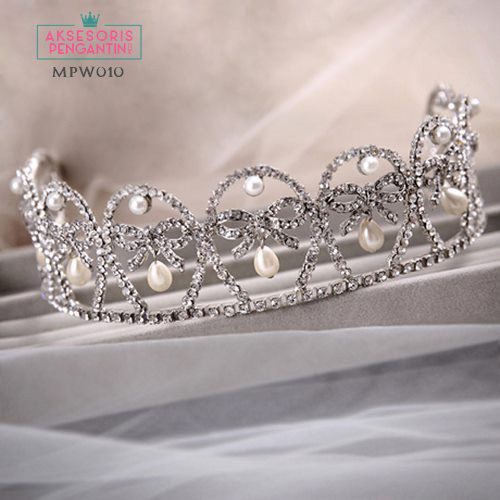 [SIAP KIRIM] MAHKOTA PENGANTIN AKSESORIS WANITA HEADPIECE WEDDING PESTA MPW010