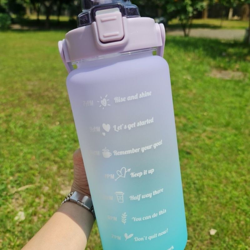 Botol Time Rainbow | Botol Minum Viral 2 liter | Botol Minum kekinian Viral