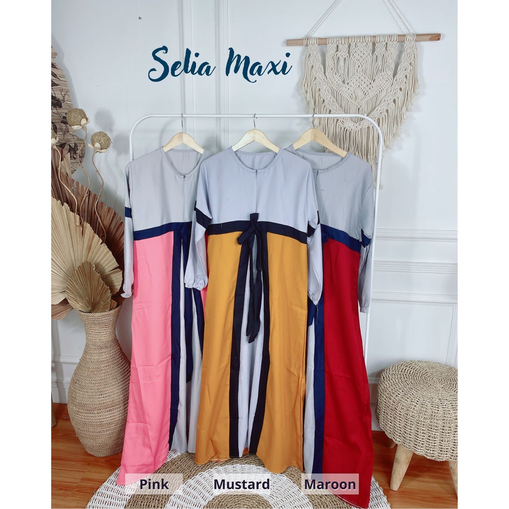 Gamis Moscrepe Polos Jumbo Kombinasi Part 2