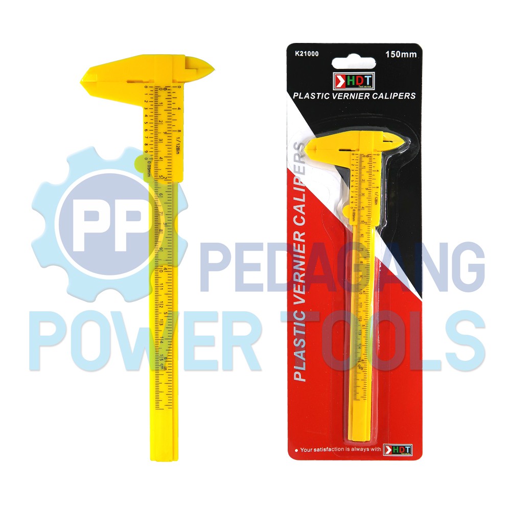HDT SIGMAT PLASTIK 150 MM VERNIER CALIPER JANGKA SORONG SKEKMAT 6 INCH