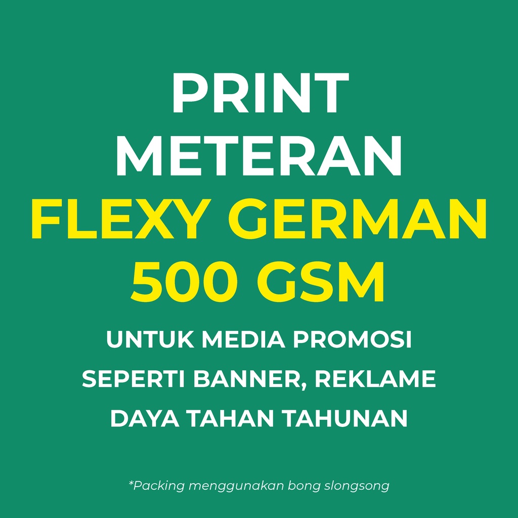 Jual PRINT BANNER SPANDUK FLEXY GERMAN 500GR Shopee Indonesia