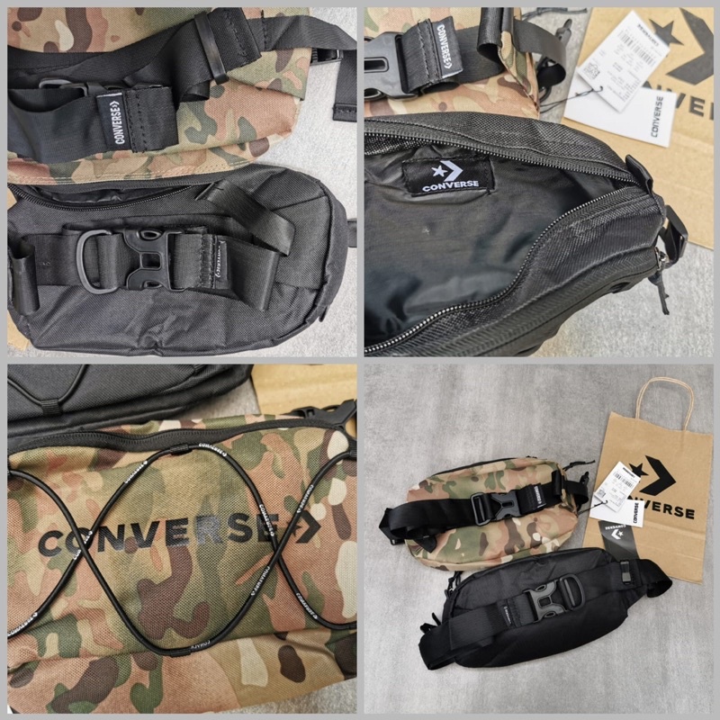 Converse Waist Bag Swap Out Black &amp; Como Free Box &amp; Paperbag