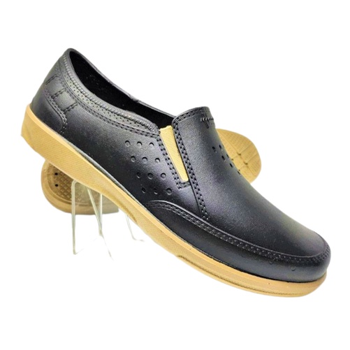 Sepatu Pantofel Karet Pria ATT AWK 557 Hitam - Coklat Muda -Coklat Tua