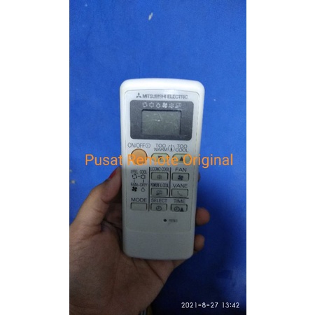 REMOTE REMOT AC MITSUBISHI ELECTRIC LIST HITAM ORIGINAL ASLI