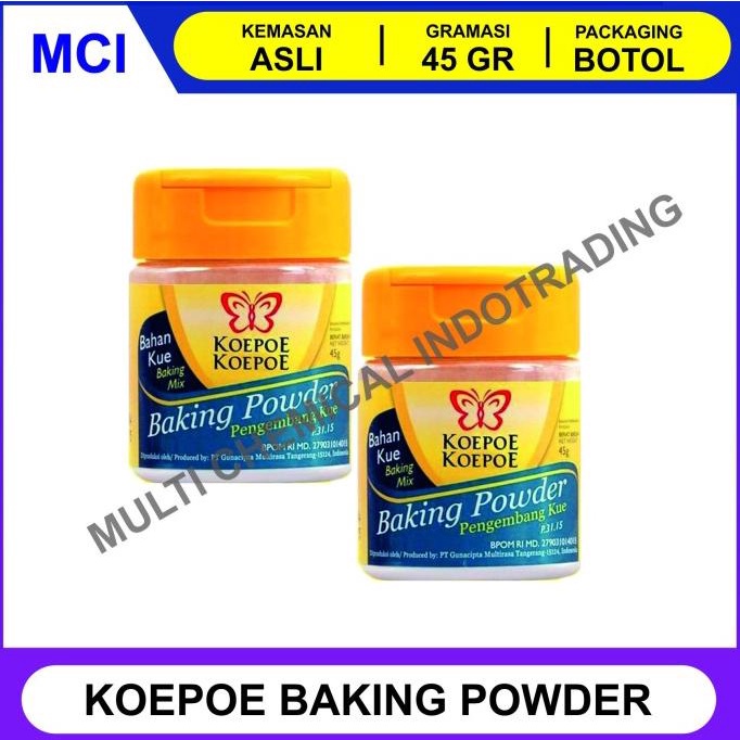 

BAKING POWDER KUPU KUPU (KOEPOE KOEPOE). PENGEMBANG KUE. || 45gr TERBARU Kode 284