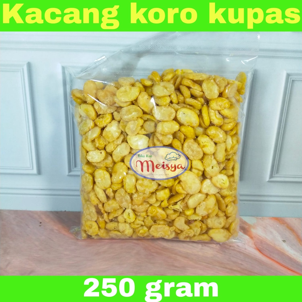 Jual Kacang Koro Kupas Gurih Renyah Kiloan Murah 250 Gr Shopee Indonesia