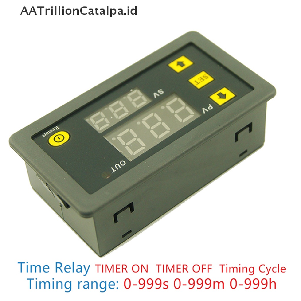 Aatrillioncatalpa Modul Relay Timer Digital DC 12V 20A 0-999h