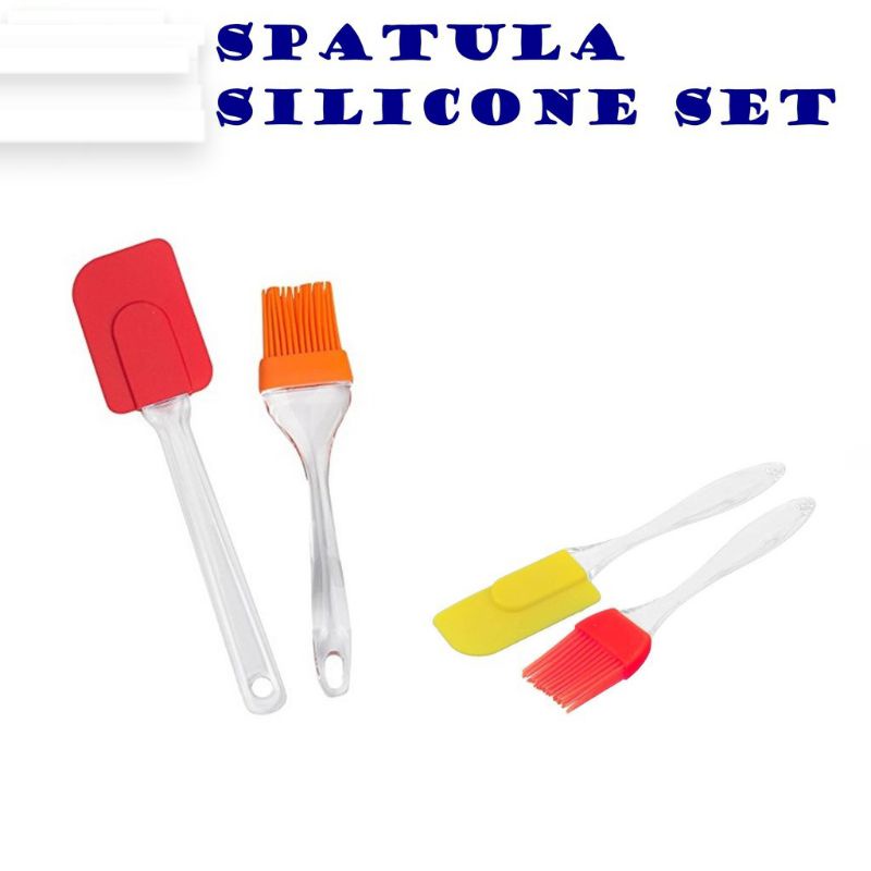 Kuas Kue Dan Spatula Sikicone Set2