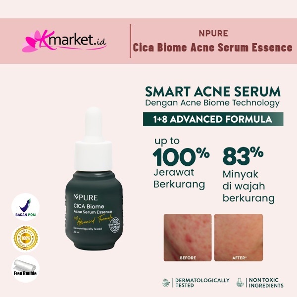 [BPOM] Npure Cica Biome Essence Serum 20ml | Npure Centella Asiatica Essence Centella 20ml Renewal