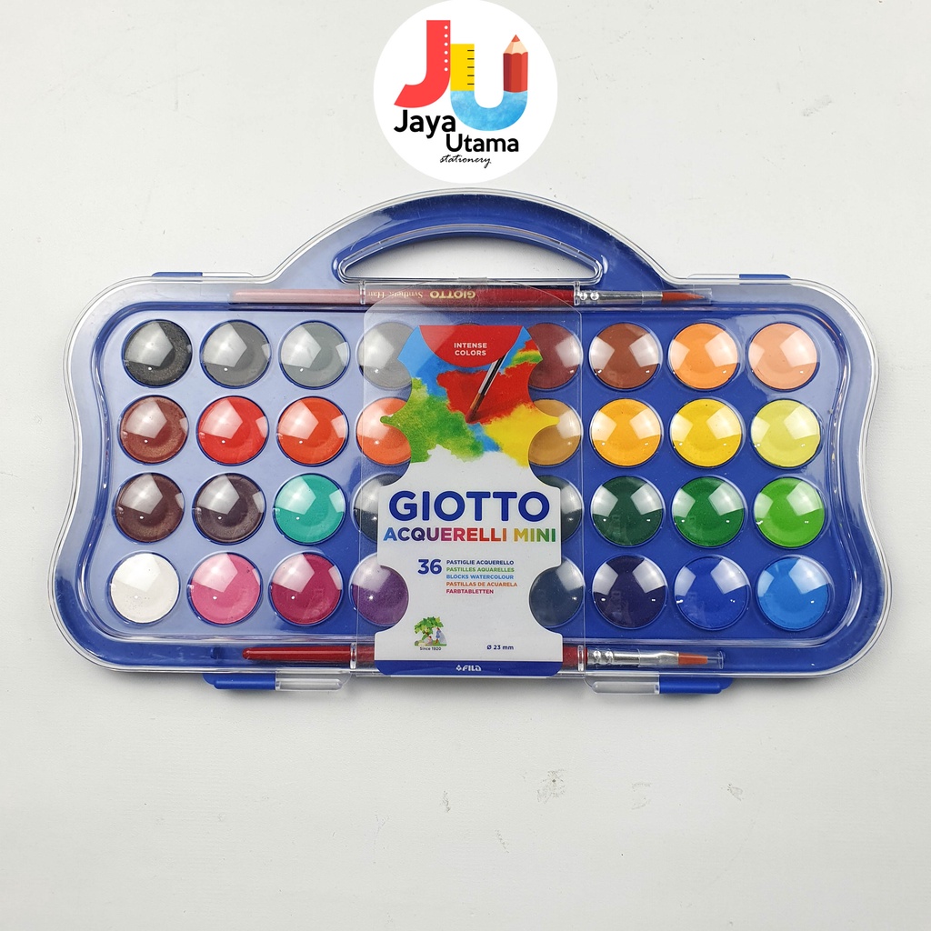 

Giotto Cat Air Acquerelli Mini Watercolor Water color 36 Warna Cat Padat 23 Mm