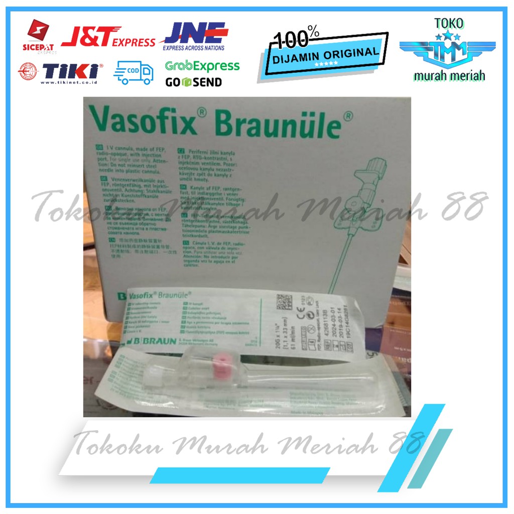 Vasofix Bbraun 18/20/22 /24