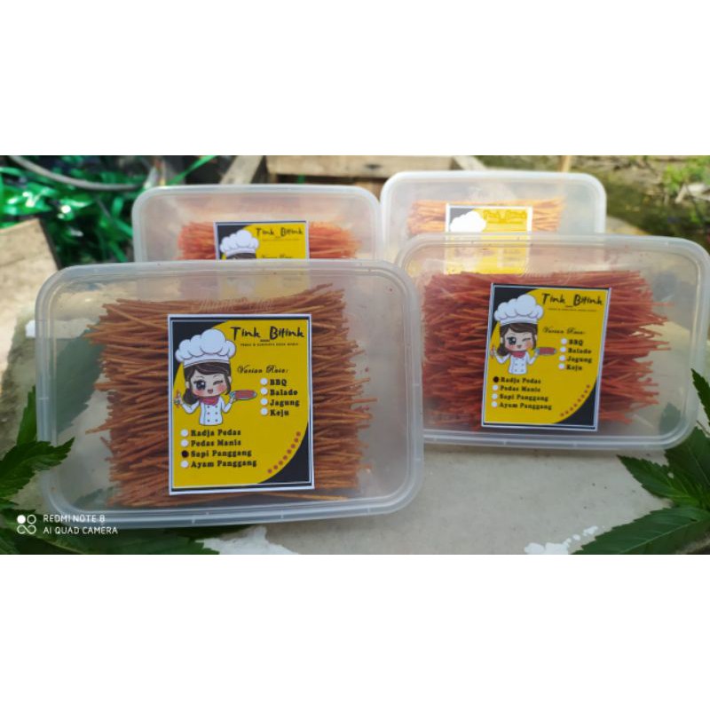 

Mie lidi "TINK BITINK" 200g kemasan TOPLES