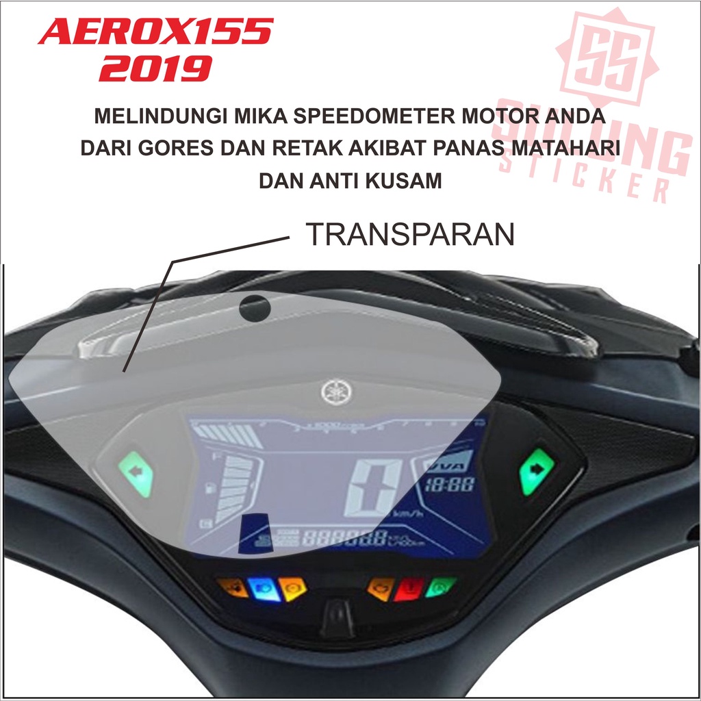 Stiker Anti Gores Pelindung Spidometer Seepedometer Motor Yamaha Aerox 155 Old