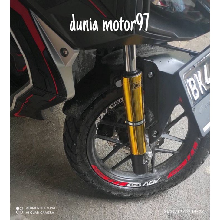 cover shock honda adv 150cc, pengaman shock depan honda adv