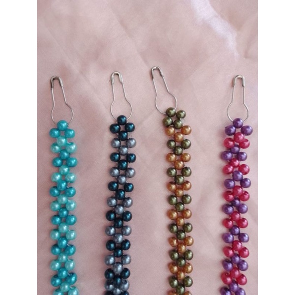 Konektor masker mutiara / Konektor masker hijab mutiara