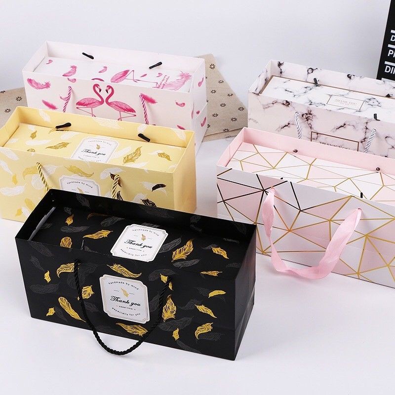 mooncake box Samson box gift flower box nastar dan paper bag/ eggtart/macaron/ hadiah craft box