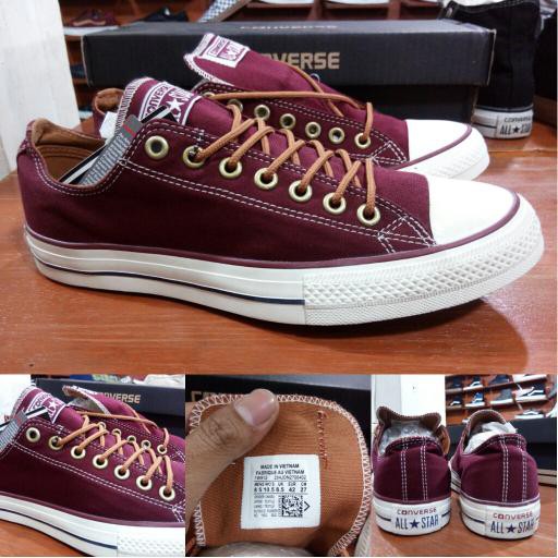 converse merah maroon ori